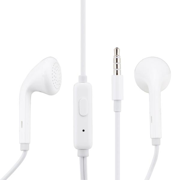 Oppo Stereo-Headset m. Mikro und Rufannahme, 3.5mm Stecker, weiß