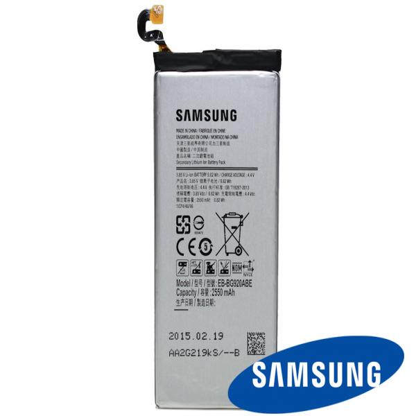 Akku Original Samsung EB-BG920ABE für Galaxy S6 G920, 2550 mAh, 3.7V