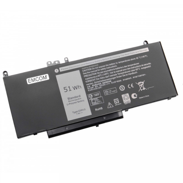 Akku für Dell Latitude 14, 15, E5470, E5570, wie G5M10, 6MT4T, 79VRK, TXF9M, 6MT4T, 6890 mAh