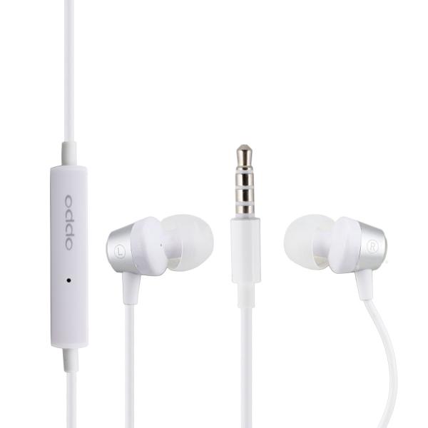 Oppo Stereo In Ear Headset m. Mikro und Rufannahme, 3.5mm Stecker, weiß