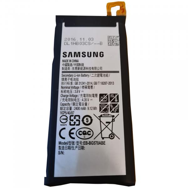 Akku Original Samsung für Galaxy J5 Prime, Galaxy On5 2016, Typ EB-BG570ABA